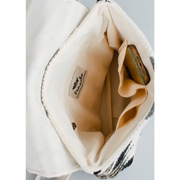 Cotton Woven Tan Brown Western Southwestern Aztec Backpack main image 2